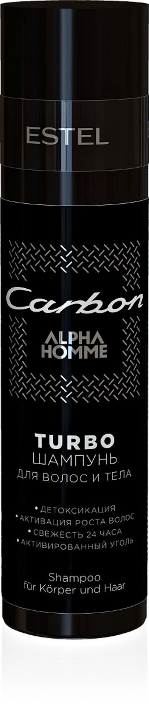 ALPHA HOMME CARBON TURBO šampon s aktivním uhlím